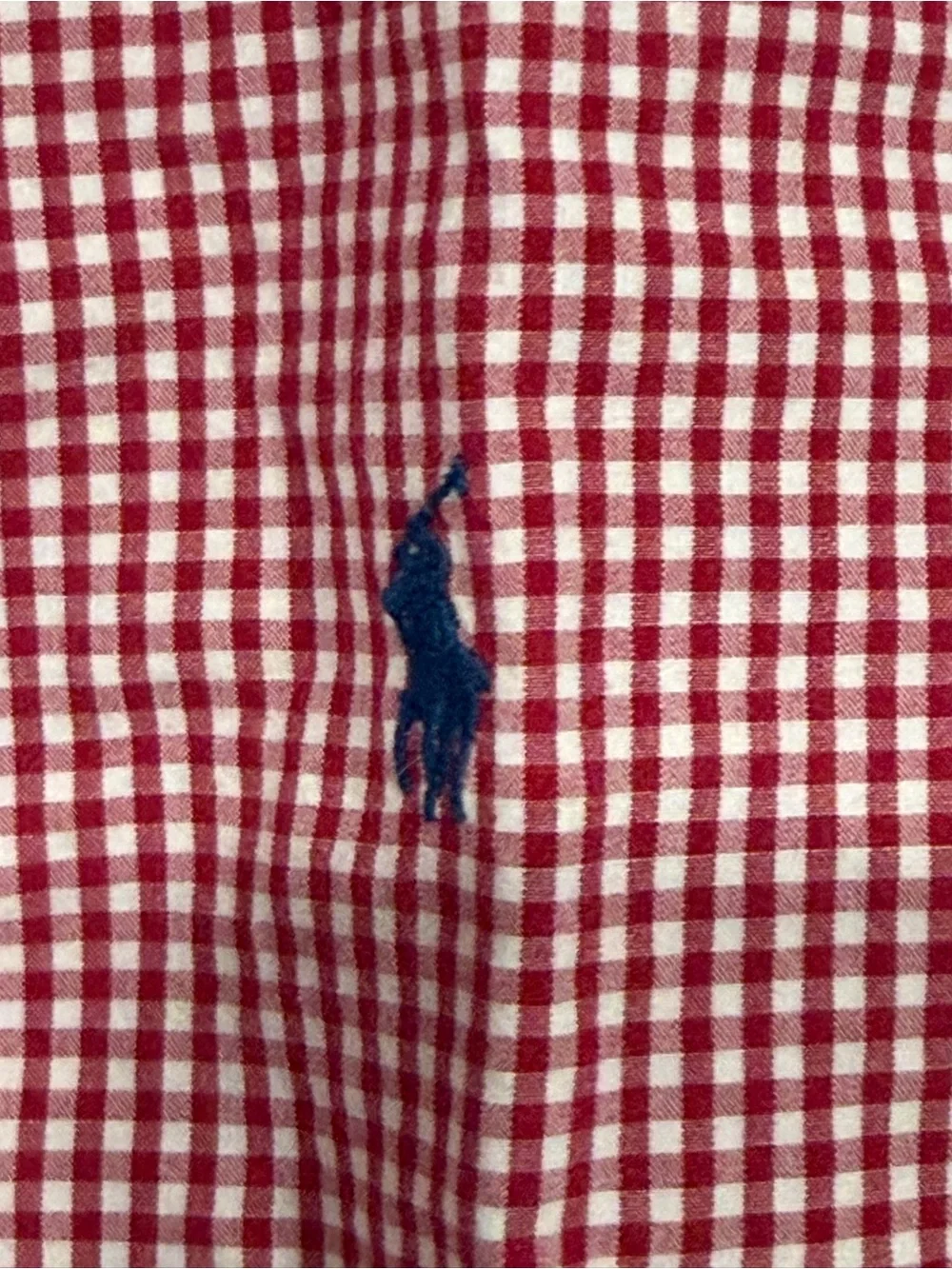 Ralph Lauren Classic Red Gingham Short-Sleeve Button-Down Shirt boys size 5